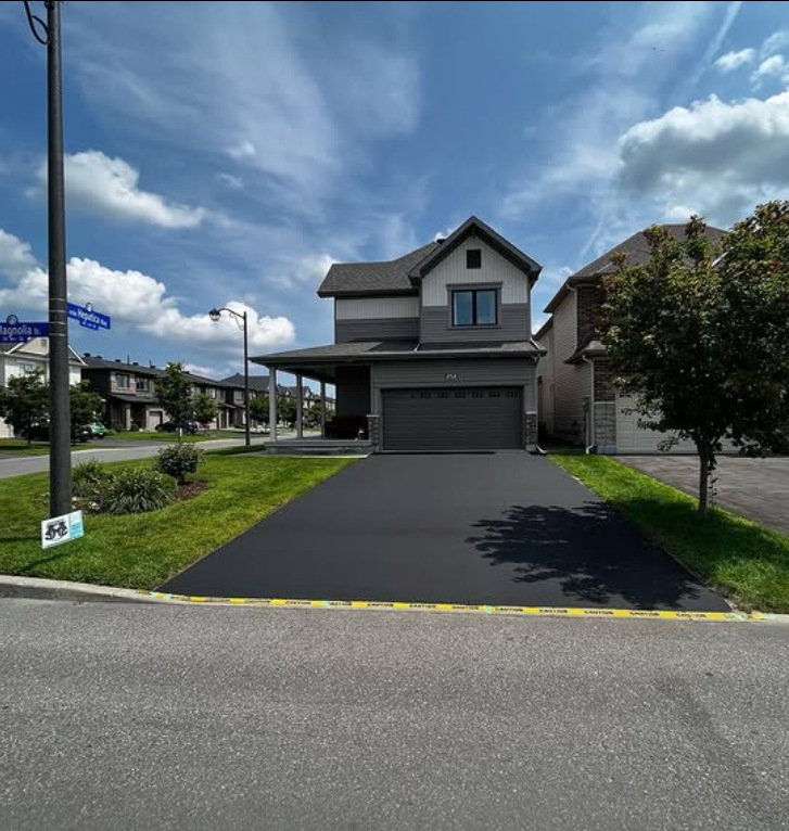 Real Seal Bros hand-squeegeed driveway